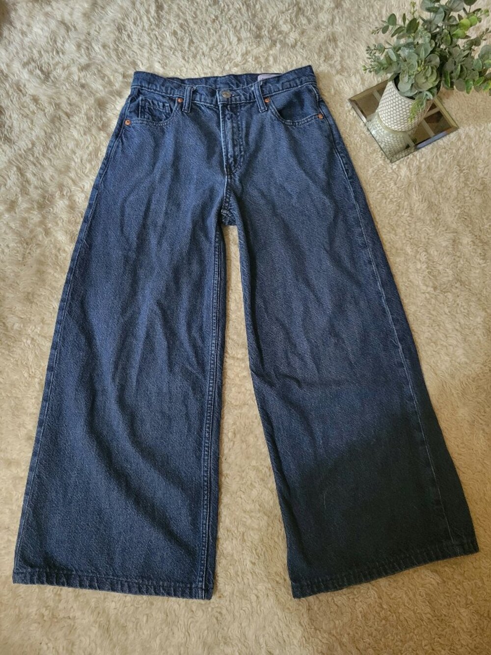 Gap Petite Baggy Mid Rise Jean in Rinsed | 24P